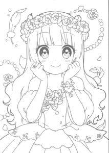 Anime Girls Coloring Pages - 100 Printable Coloring Pages