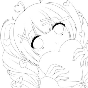 Anime Girls Coloring Pages - 100 Printable Coloring Pages