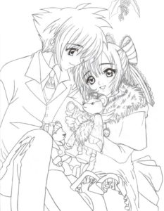 Christmas anime coloring pages - AniYuki - Anime Portal