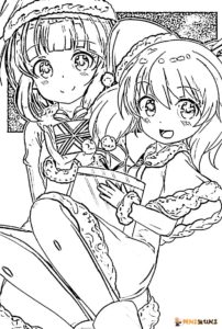Christmas anime coloring pages - AniYuki - Anime Portal