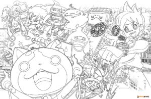 Yo-kai Watch Coloring Pages - Print for Free