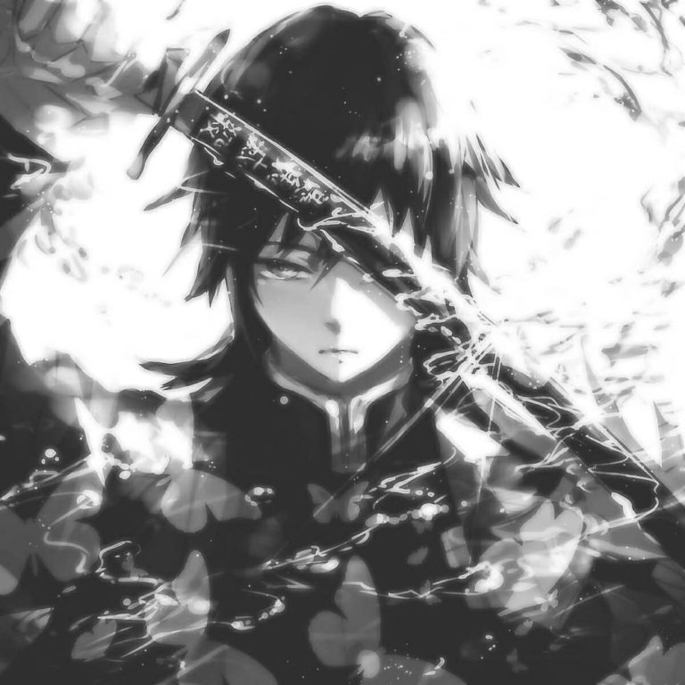 Fotos de perfil de anime em preto e branco - AniYuki.com