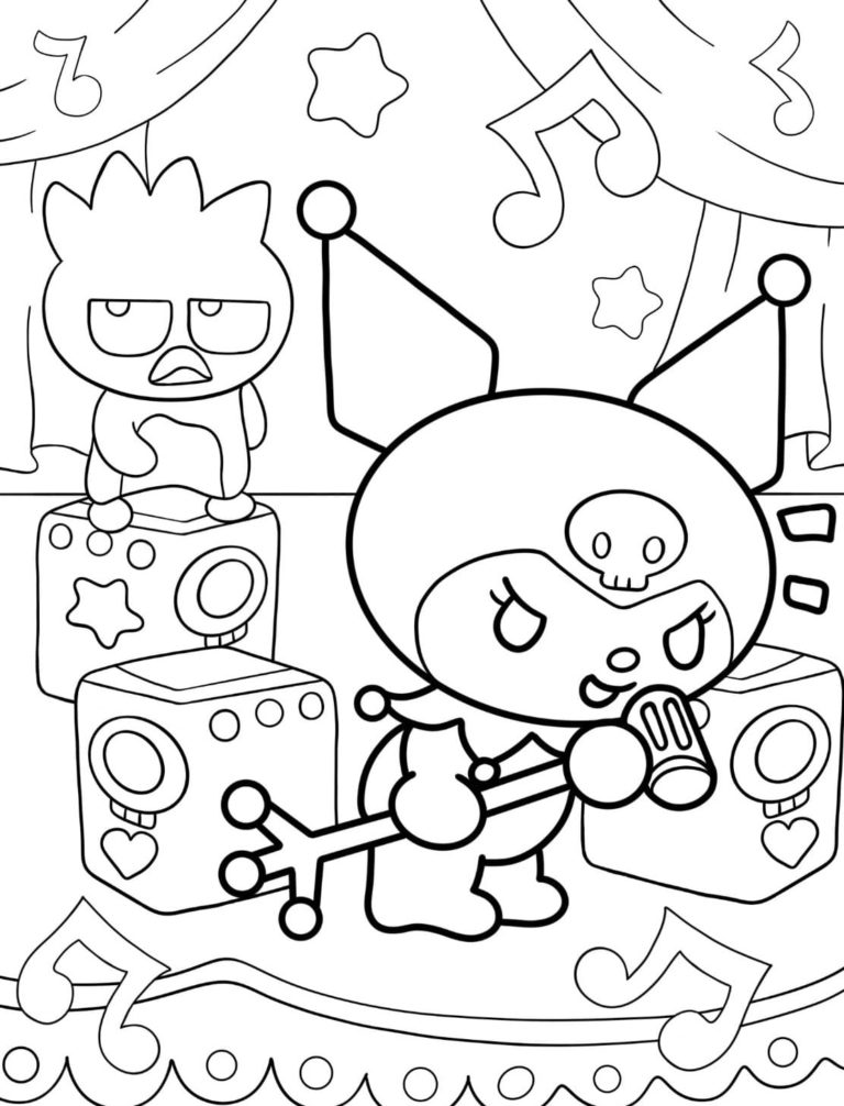 Kuromi Coloring Pages - AniYuki - Anime Portal